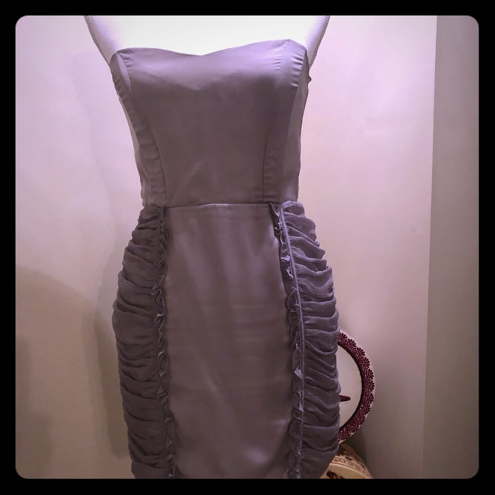 Gray cocktail dress